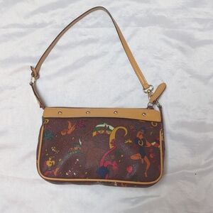 Piero Guidi Magic Circus Mini Shoulder Bag Italian Made Purse Whimsy Kitsch Boho